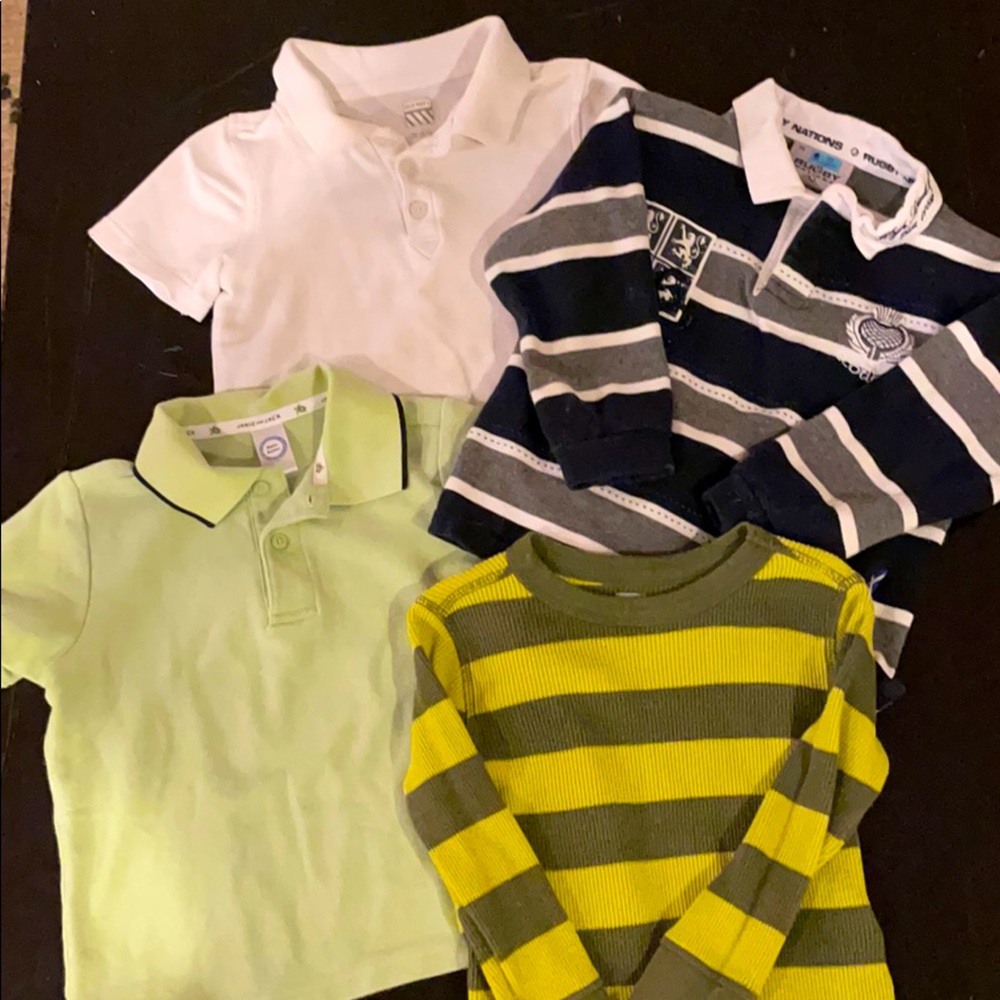 Boys EUC polos and pullover t shirt.